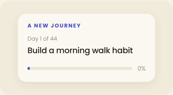 A new journey